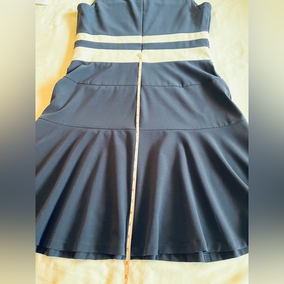 Lauren Ralph Lauren Stretch Jersey Sleeveless Midi Dress Navy Blue Size 12 EUC - Picture 5 of 6
